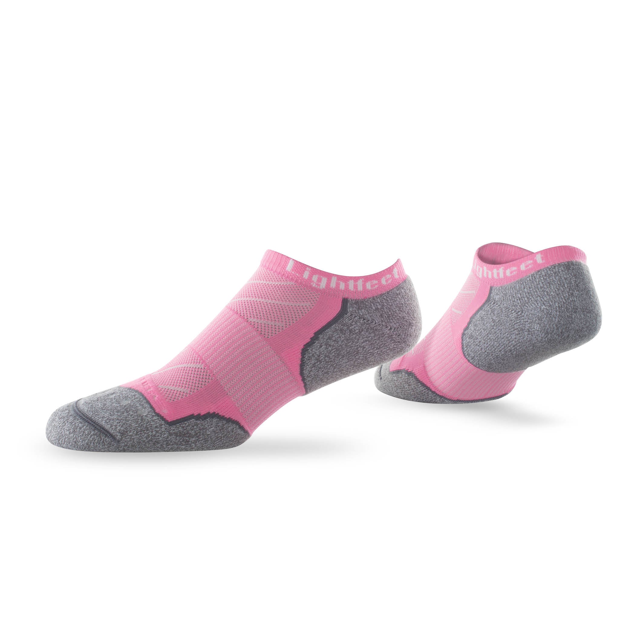 Pair of Lightfeet Evolution Soft Pink Mini Performance Running Socks
