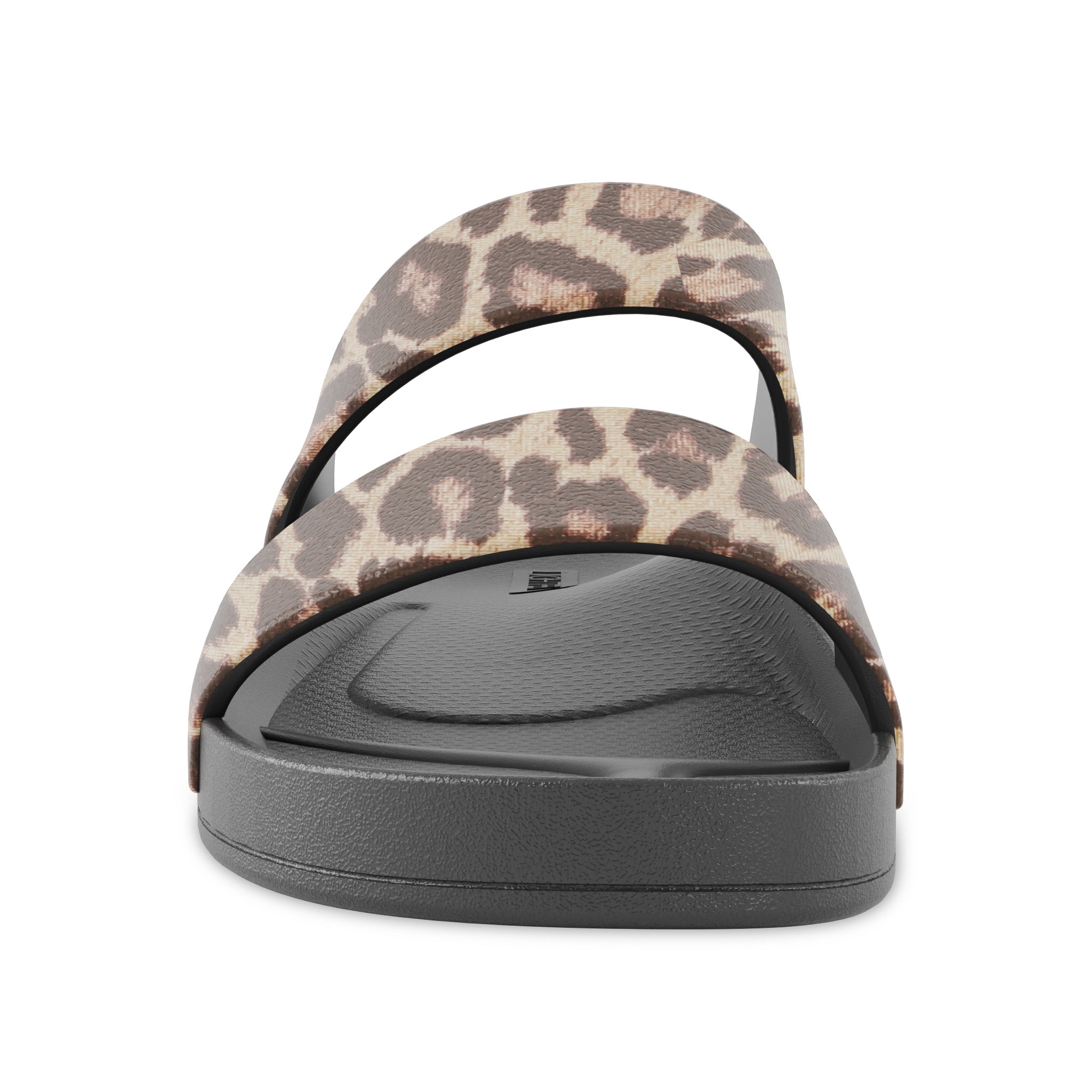 Black Leopard - Lightfeet Double Strap Slides