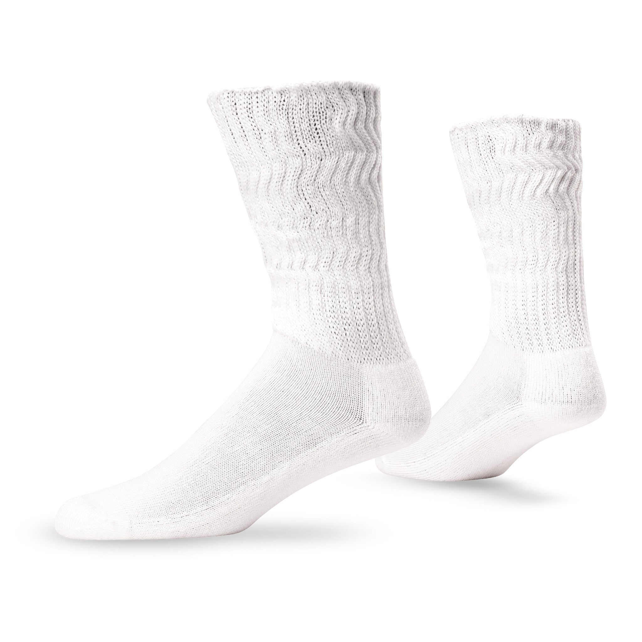 Pair of Lightfeet Diabetes White Crew Socks