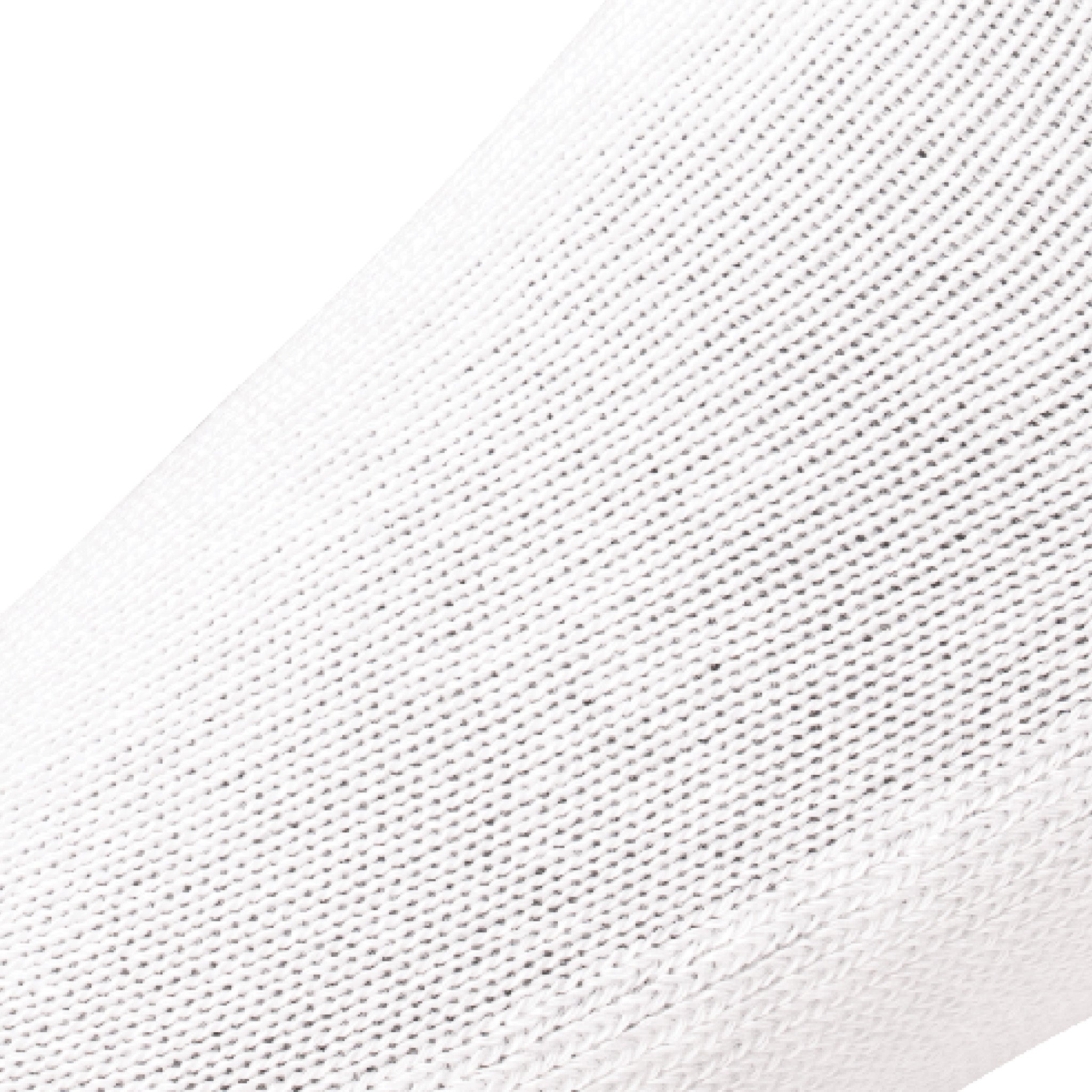 Close up view of mesh on Lightfeet Diabetes White Crew Sock