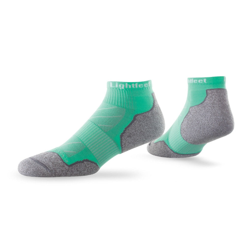 Pair of Lightfeet Evolution Mint Mini Crew Performance Running Socks