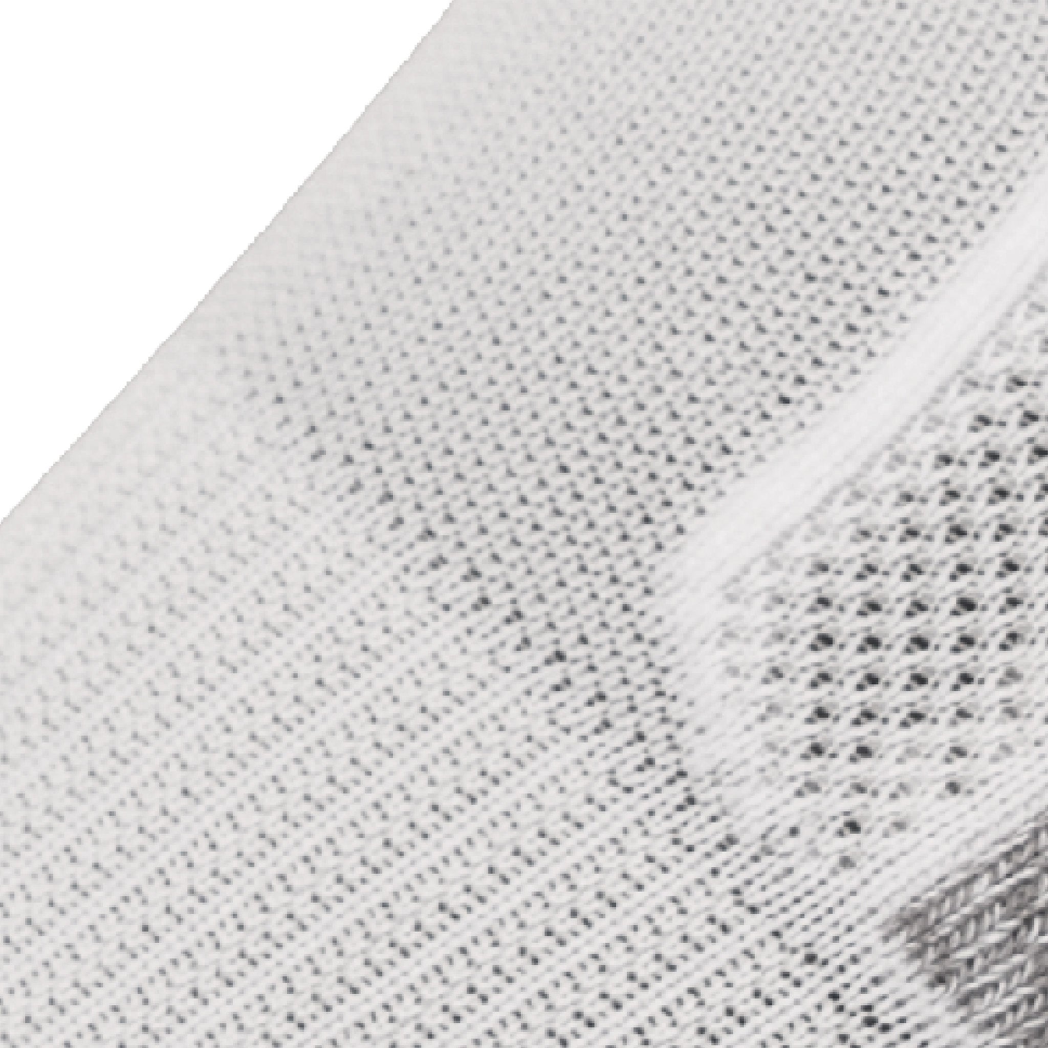 Close up view of mesh on Lightfeet Genesis Kids Ankle White Performance Sock