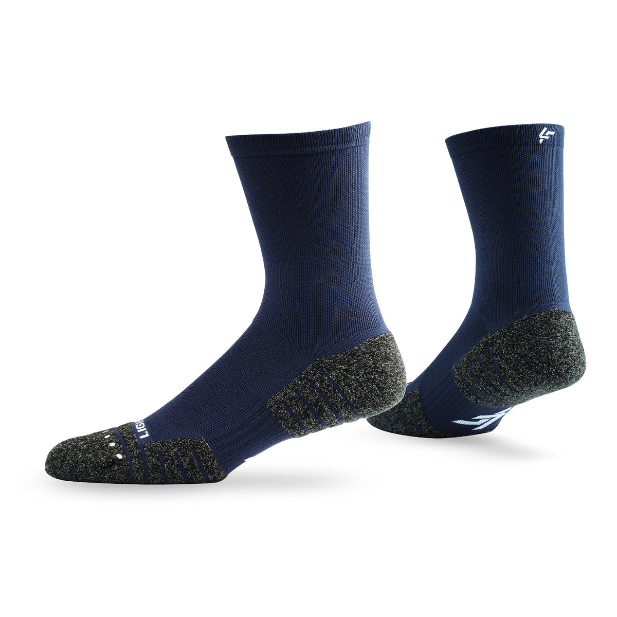 Pair of Lightfeet Performance Navy Half Crew Socks