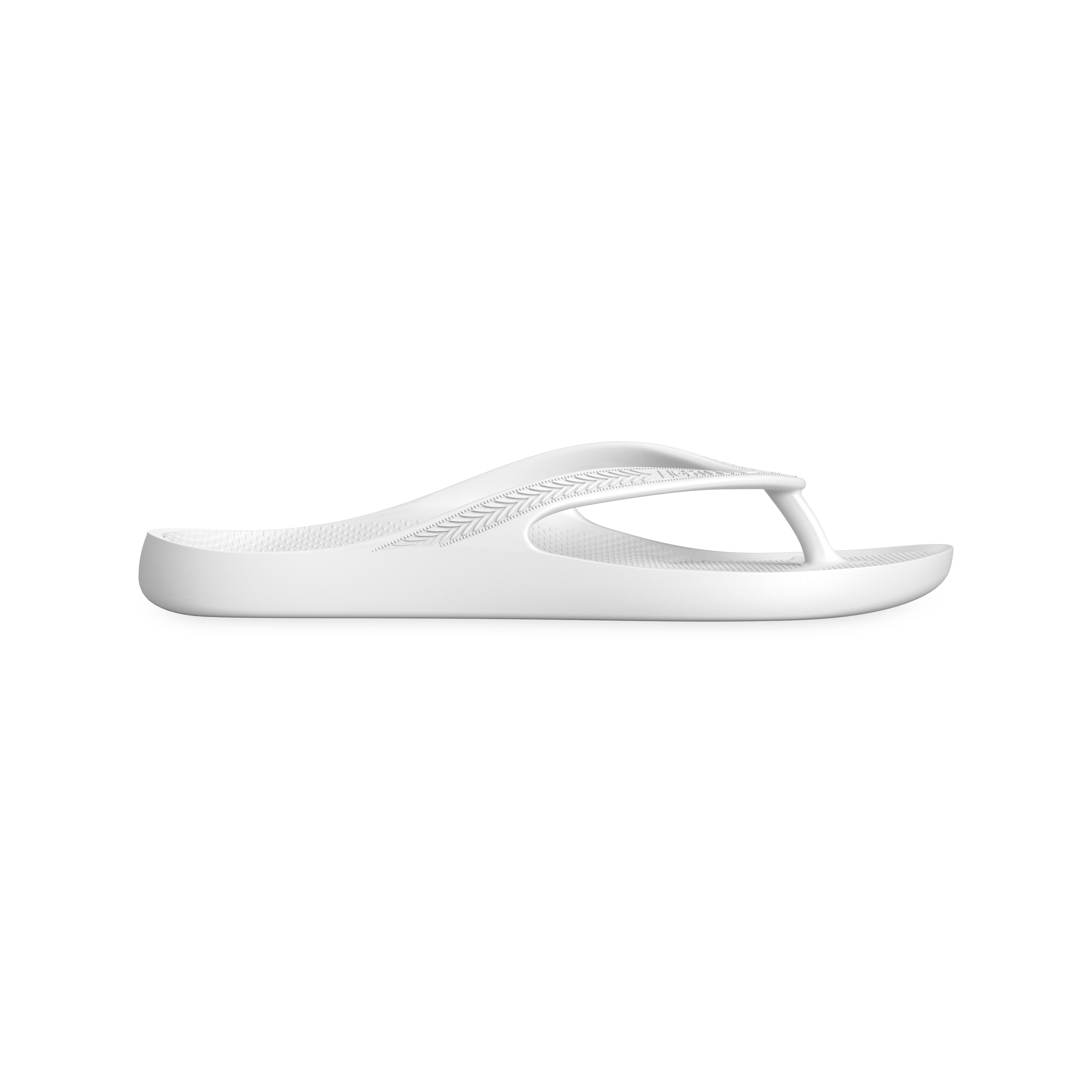 White - Kids Arch Support Flip Flops