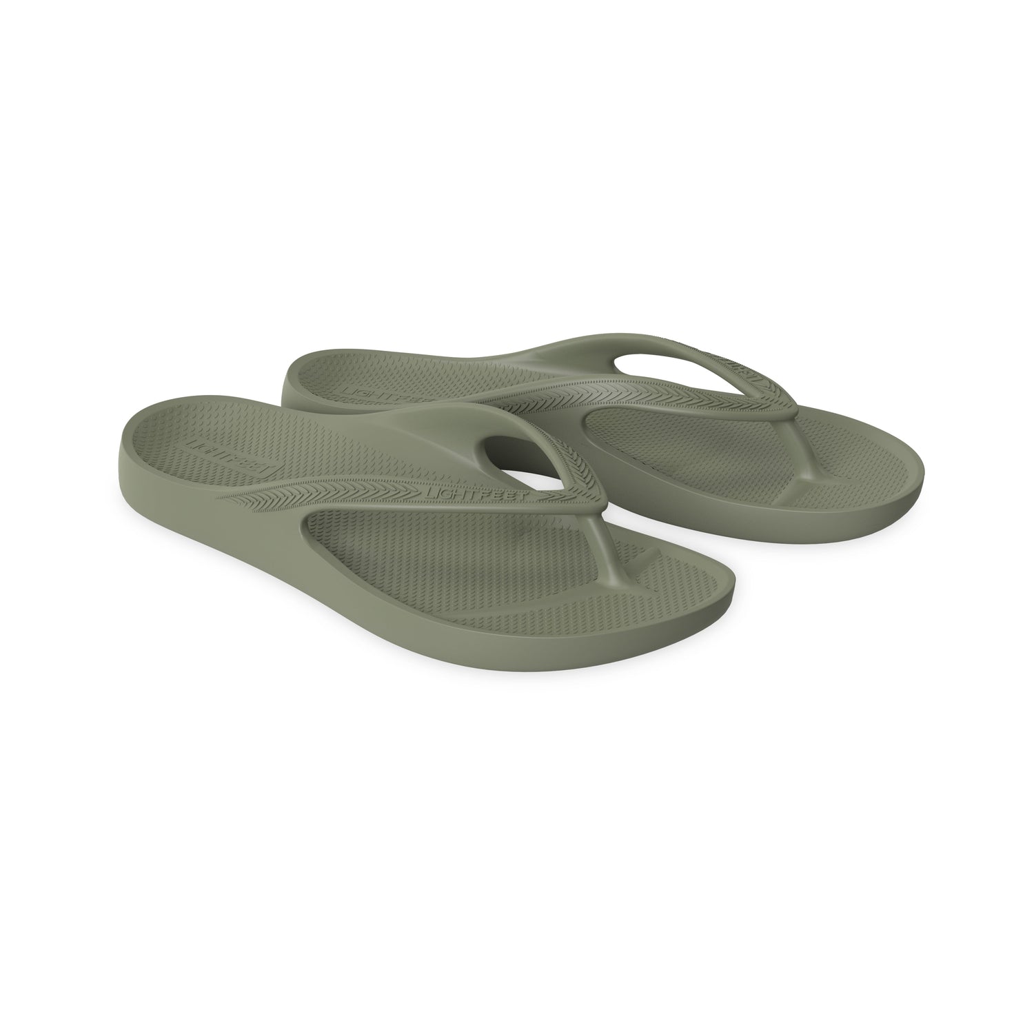 Khaki - Kids Arch Support Flip Flops