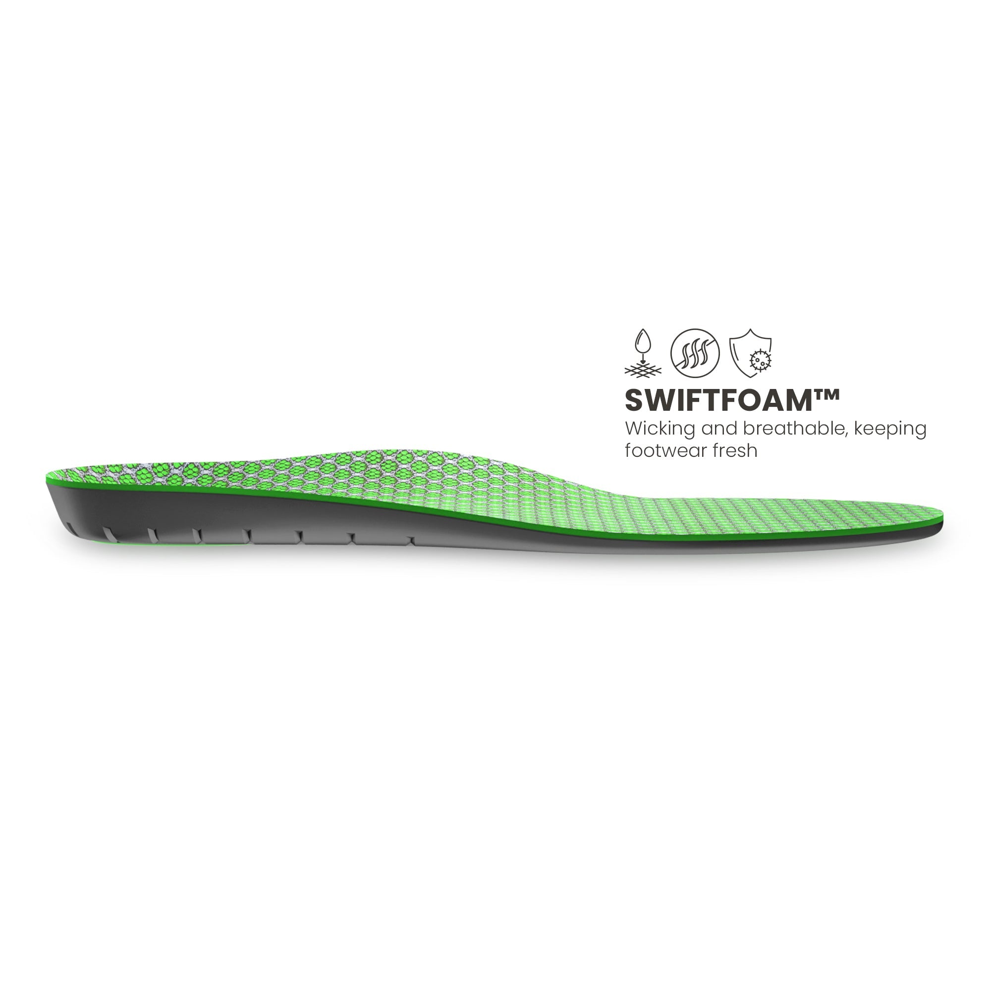 Lateral view of Lightfeet Active Neutral Orthotic Insole