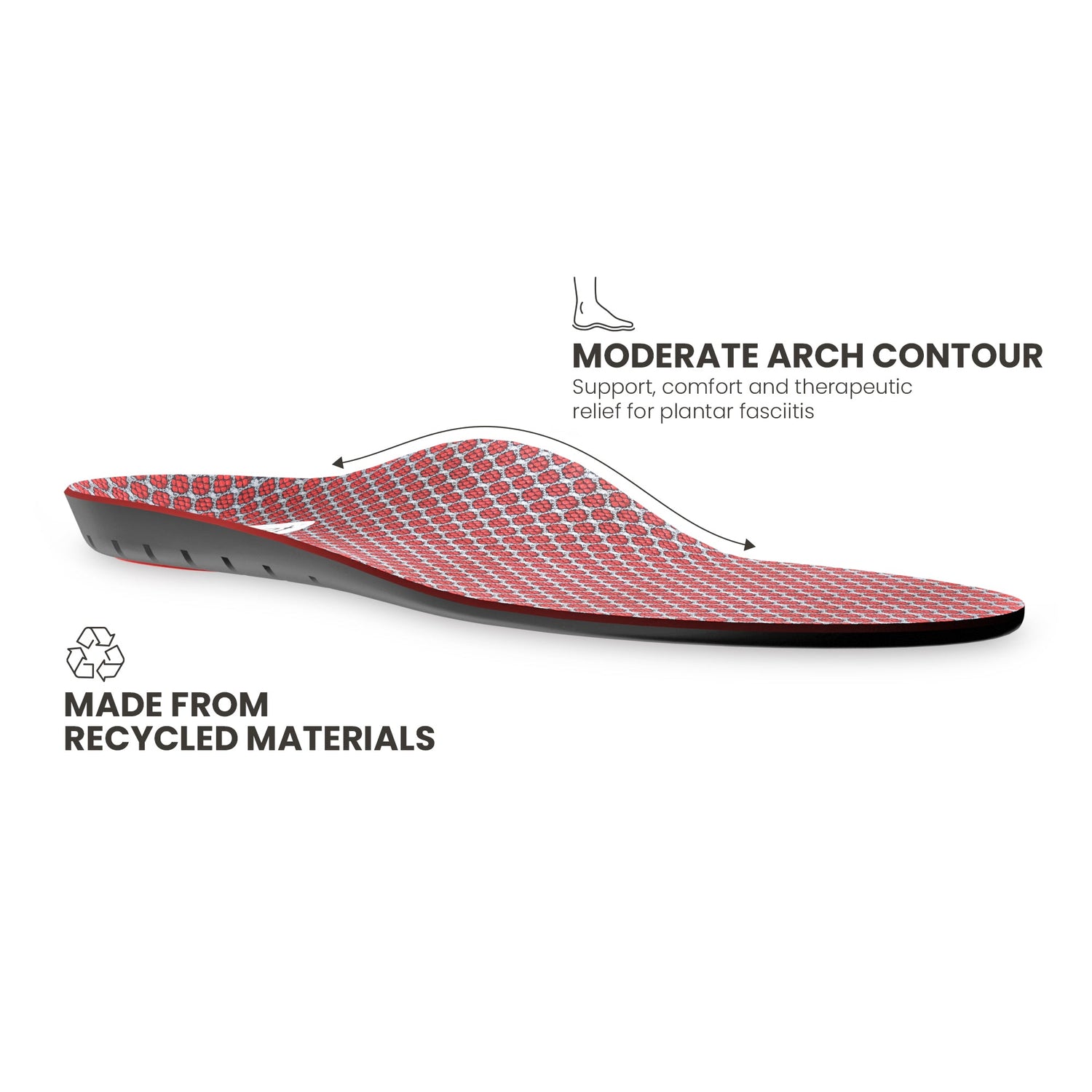 Front angle view of Lightfeet Active Support Orthotic Insole