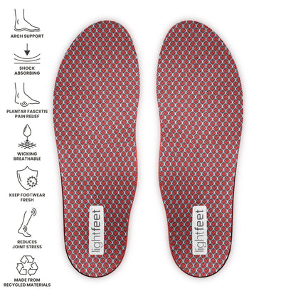 Top view of a pair of Lightfeet Active Support Orthotic Insoles