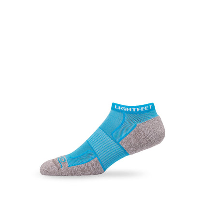 Side view of Lightfeet Genesis Kids Ankle Aqua Performance Sock 