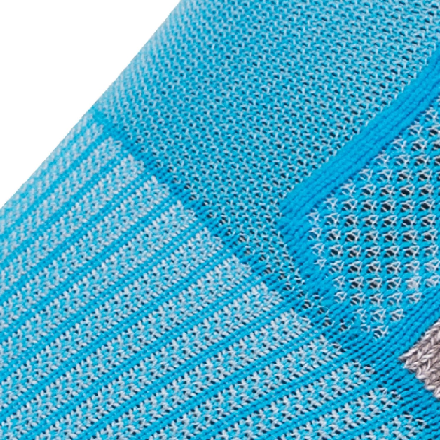 Close up view of mesh on Lightfeet Genesis Kids Ankle Aqua Performance Sock 