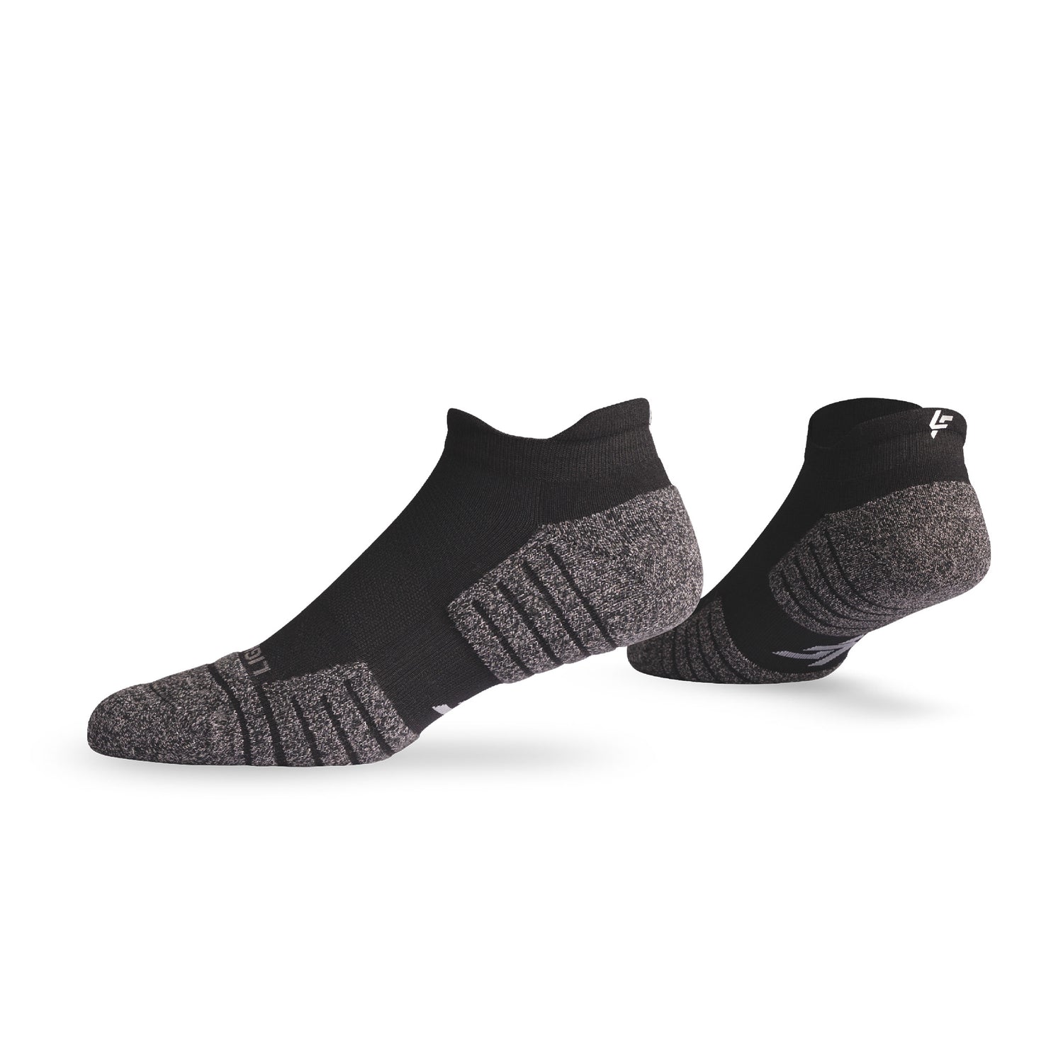 Pair of Lightfeet Performance Black Ankle Socks 