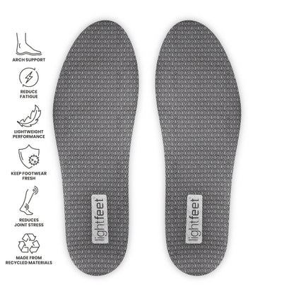 Top view of a pair of Lightfeet Slimfit Support Orthotic Insoles