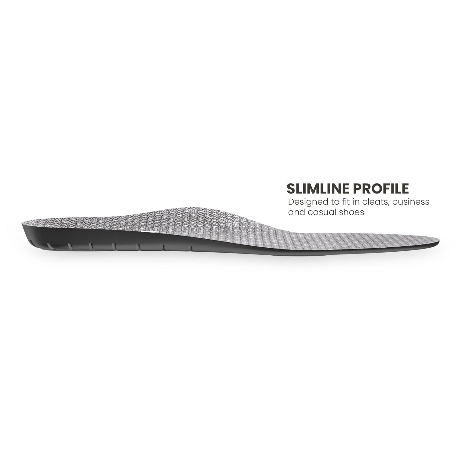 Lateral view of Lightfeet Slimfit Support Orthotic Insole