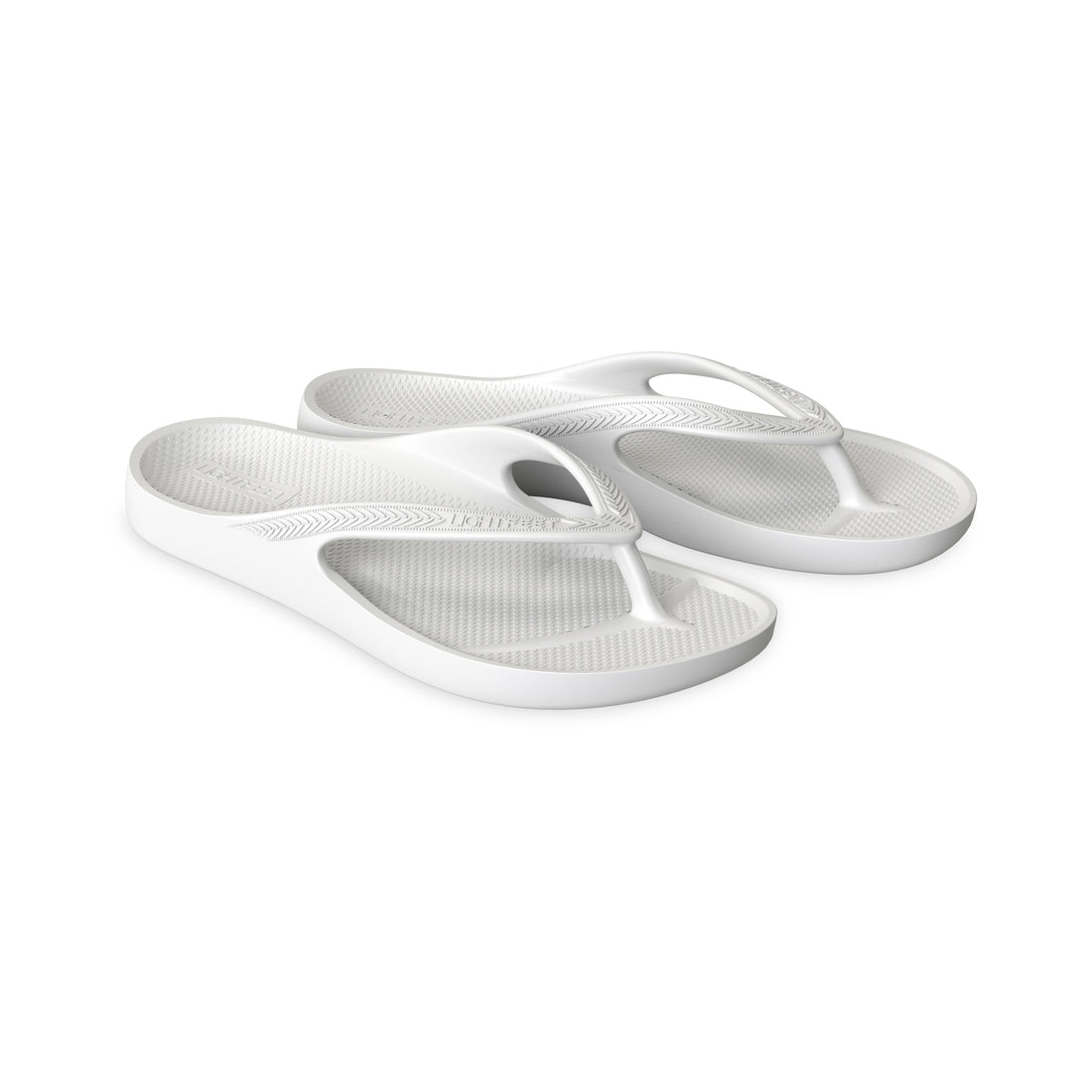 White - Kids Arch Support Flip Flops